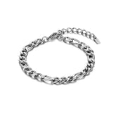silver fine chain bracelet.